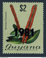 Guyana 370 Surcharged 1981,MNH.Michel 630. Plant Norantea Guianensis. - Guyane (1966-...)