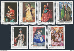 Guinea Bissau 553-559,560 Sheet,MNH. Paintings By Spanish Artists:Goya,El Greco, - Guinea-Bissau