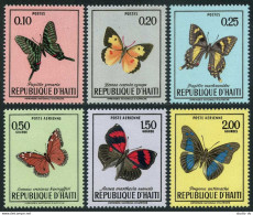 Haiti 625-627,C348-C350,MNH.Michel 1092-1097. Butterflies 1969. - Haití