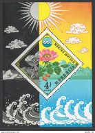 Mongolia C67, MNH. Mi 908 Bl.37. Water And Nature Protection 1974. Wild Rose.  - Mongolia