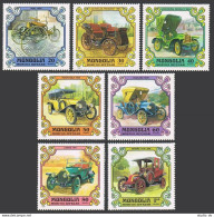 Mongolia 1129-1035, MNH. Michel 1328-1334. Antique Cars, 1980. - Mongolia