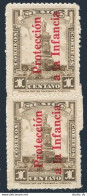 Mexico RA 4 Pair,MNH.Michel ZS 4. Postal Tax Stamps 1929. Morelos Monument. - Mexico