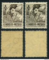 Mexico RA17-17a, MNH. Michel Zw18a-18b. Postal Tax Stamp 1946. Learning Vowels. - Mexique