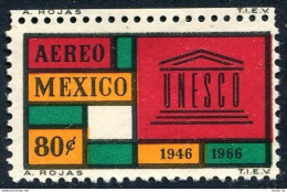 Mexico C321a Perf 10.5, MNH. Michel 1224C. UNESCO, 20th Ann. 1966. - México