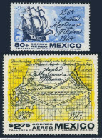 Mexico C300-C301, MNH. Mi 1175-1176. Mexican-Philippine Friendship,1964.Galleon, - Mexique