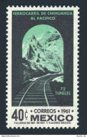 Mexico 919 Block/4, MNH. Mi 1111. Railroad Chihuahua - Pacific Ocean, 1961. - Mexico