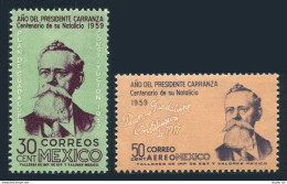 Mexico 907, C246 Block/4, MNH. Mi 1086-1087. President Venustino Carranza, 1960. - Mexiko