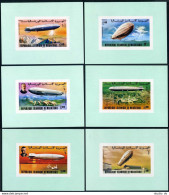 Mauritania 345-348,C167-C168 Deluxe,MNH.Mi 539-544. Zeppelin,75th Ann.1976. - Mauritanie (1960-...)