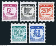 Malaysia J14-J18,MNH.Michel P23/P27. Postage Due Stamps,1986.Numeral. - Malasia (1964-...)