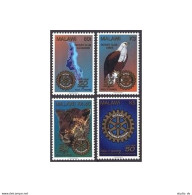 Malawi 663-666,MNH. Paul Harris, Founder Of Rotary Intl,1997.Map.Eagle,Leopard. - Malawi (1964-...)