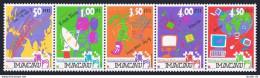 Macao 983 Ae,984,984a, MNH. Telecommunications 1999. Sea-Me-We Cable, Satellite, - Neufs