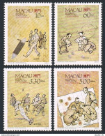 Macao 596-599, MNH. Michel 624-627. Traditional Games,1989. Talu, Triol, Chiquia - Unused Stamps