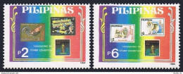 Philippines 2294-2295,MNH. Michel 2397-2398. HONG KONG-1994. Bird, Dog.  - Filipinas