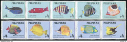 Philippines 2410-2411, 2412-2413, 2412e-2413e, MNH. Aquarium Fish 1996. - Philippinen