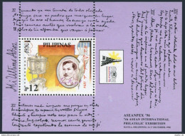 Philippines 2455 Sheet,MNH. ASEANPEX-1996.Rizal At 31. - Philippines