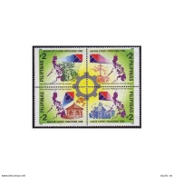 Philippines 2308 Ad Block,MNH.Mi 2424-2427. Philippine Export 1994.Map.Export. - Philippinen