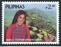 Philippines 1767, MNH. World Tourism Organization, 1985. Girl And Rice Terraces. - Filipinas