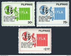 Philippines 1473-1475,MNH.Michel 1363-1365. Federation Of Library Associations. - Filippine
