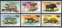 Philippines 1403-08,MNH.Michel 1281-1286. Animals 1979.Civet Cat,Macaque,Boar, - Philippinen