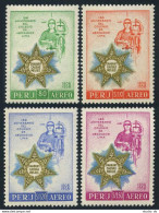 Peru C154-C157, MNH. Mi 578-581. Lima Bar Association, 150th Ann. 1958. Justice. - Perù