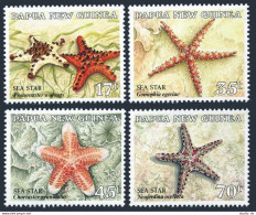 Papua New Guinea 682-685, MNH. Michel 553-556. Starfish 1987. - Papúa Nueva Guinea