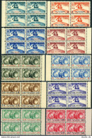 Panama Columbus Set/10 Blocks/4,MNH. Columbus Ship,globe.Colombista Panamericana - Panama