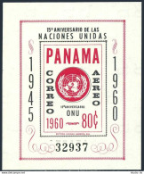 Panama C243, Hinged. Michel 583 Bl.9. UN 15th Ann. 1961. - Panama