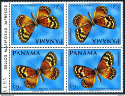 Panama 483 Tete-beche Block/4,MNH.Mi 1056. Butterflies 1968.Apodemia Albinus. - Panamá