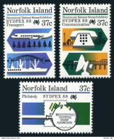 Norfolk 491-494, MNH. Mi 484-487. Christmas 1990. Island Home, New Post Office, - Norfolkinsel