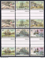 Norfolk 293-298 Gutter, MNH. Mi 289-294. Shipwrecks 1982.Sirius, Diocet,Warrigal - Isola Norfolk