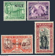 Niue 90-93, Hinged. Michel 75-84. NZ Peace Issue 1946 Overprinted NIUE. - Niue