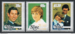 Niue B52-B54,B55,MNH.Mi 442-444,Bl.50. Year Of Disabled IYD-1981.Charles,Diana. - Niue