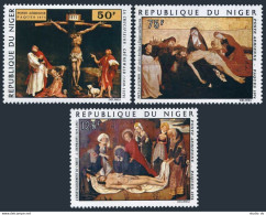 Niger C232-C234,MNH.Michel 423-425. Matthias Grunewald,Pietta D'Avignon,Isenmann - Niger (1960-...)