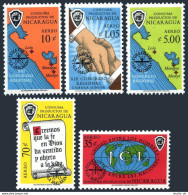 Nicaragua C504-C508, Hinged. Mi 1312-1316. WHO Drive To Eradicate Malaria, 1962. - Nicaragua