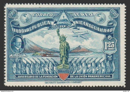 Nicaragua C253, MNH. Mi 910. Pan American Union, 50th Ann.1940. L.Rowe, Liberty. - Nicaragua