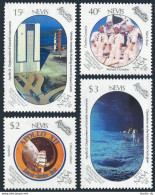 Nevis 586-589, MNH. Michel 518-522. Moon Landing, 20th Ann. 1989. Apollo 12. - St.Kitts E Nevis ( 1983-...)