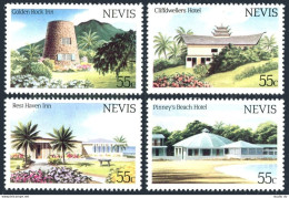 Nevis 276-279, MNH. Michel 143-146. Tourism 1984. Hotels And Inn. - St.Kitts And Nevis ( 1983-...)