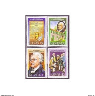 Nevis 533-536, 537, MNH. Mi 456-459,Bl.16. A.Hamilton, US Constitution-200,Ship. - St.Kitts And Nevis ( 1983-...)