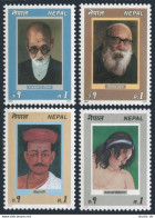 Nepal 512-515, MNH. Michel 536-538. Poets, 1992.  - Népal