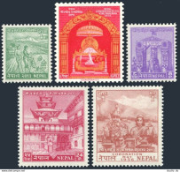 Nepal 84-88,MNH.Mi 92-96. King Mahendra Bir Bikram & Queen Ratna Coronation,1956 - Népal