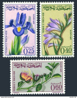 Morocco 115-117,MNH.Mi 542-544. Flowers 1965.Iris,Gladiolus,Capperis Spinosa. - Marruecos (1956-...)