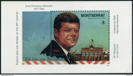 Montserrat 945,MNH. Mi Bl.76. Famous People Of 20th Century.1998.John F.Kennedy. - Montserrat