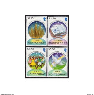 Montserrat 873-876,MNH. Mi 937-940. UN-50,1995. Food,Education,Health,Peace.Dove - Montserrat