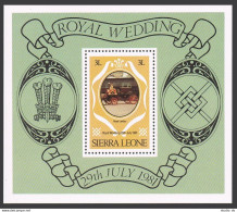 Sierra Leone 518,MNH. Michel 645 Bl.4. Charles,Diana Wedding,1981.Royal Landau. - Sierra Leona (1961-...)