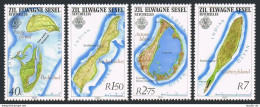 Seychelles Zil Sesel 46-49, MNH. Mi 46-49. Maps Of Islands, 1983. Poivre,Astove, - Seychellen (1976-...)