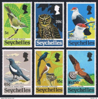 Seychelles 299-304,MNH.Michel 301-306. Rare Birds 1972:Brush Warbler,Scops Owl, - Seychellen (1976-...)