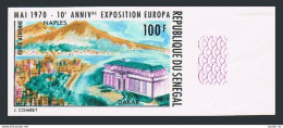 Senegal C80 Imperf,MNH.Michel 423B. NAPLES-1970.Bay Of Naples,Dakar Post Office. - Sénégal (1960-...)