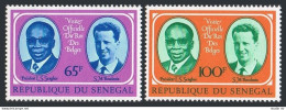 Senegal 407-408,MNH.Michel 562-563.Visit Of King Baudouin,1975.President Senghor - Senegal (1960-...)