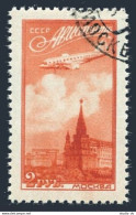 Russia C87, CTO. Michel 1407. Airmail 1949. Plane Over Moscow - Used Stamps