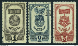 Russia 986A-986C,CTO.Michel 994-996. Motherhood Medal,Glory,Heroine Orders,1945. - Used Stamps